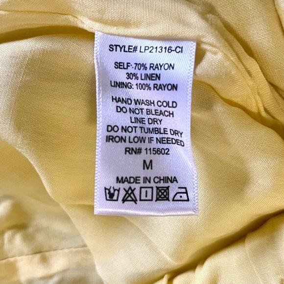 LUSH Canary Yellow Button-Up Romper - Picture 8 of 8